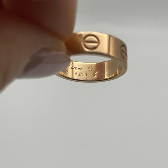 CARTIER LOVE RING ROSE GOLD SIZE 6 - Picture 6 of 6